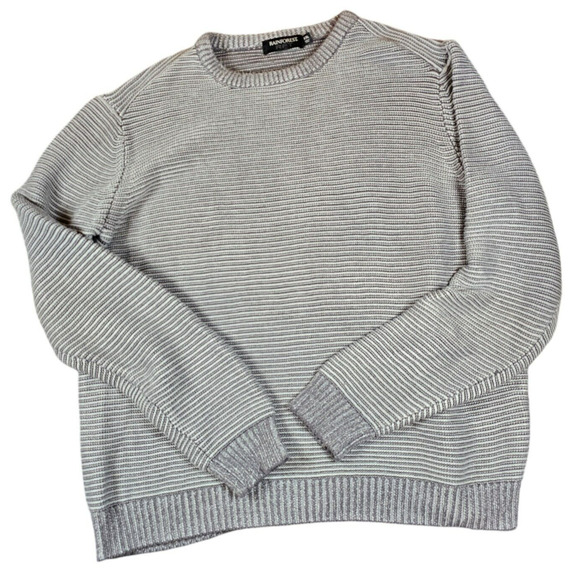 Mens XXL Gray Sweater Knit Pullover Crewneck - Picture 2 of 9